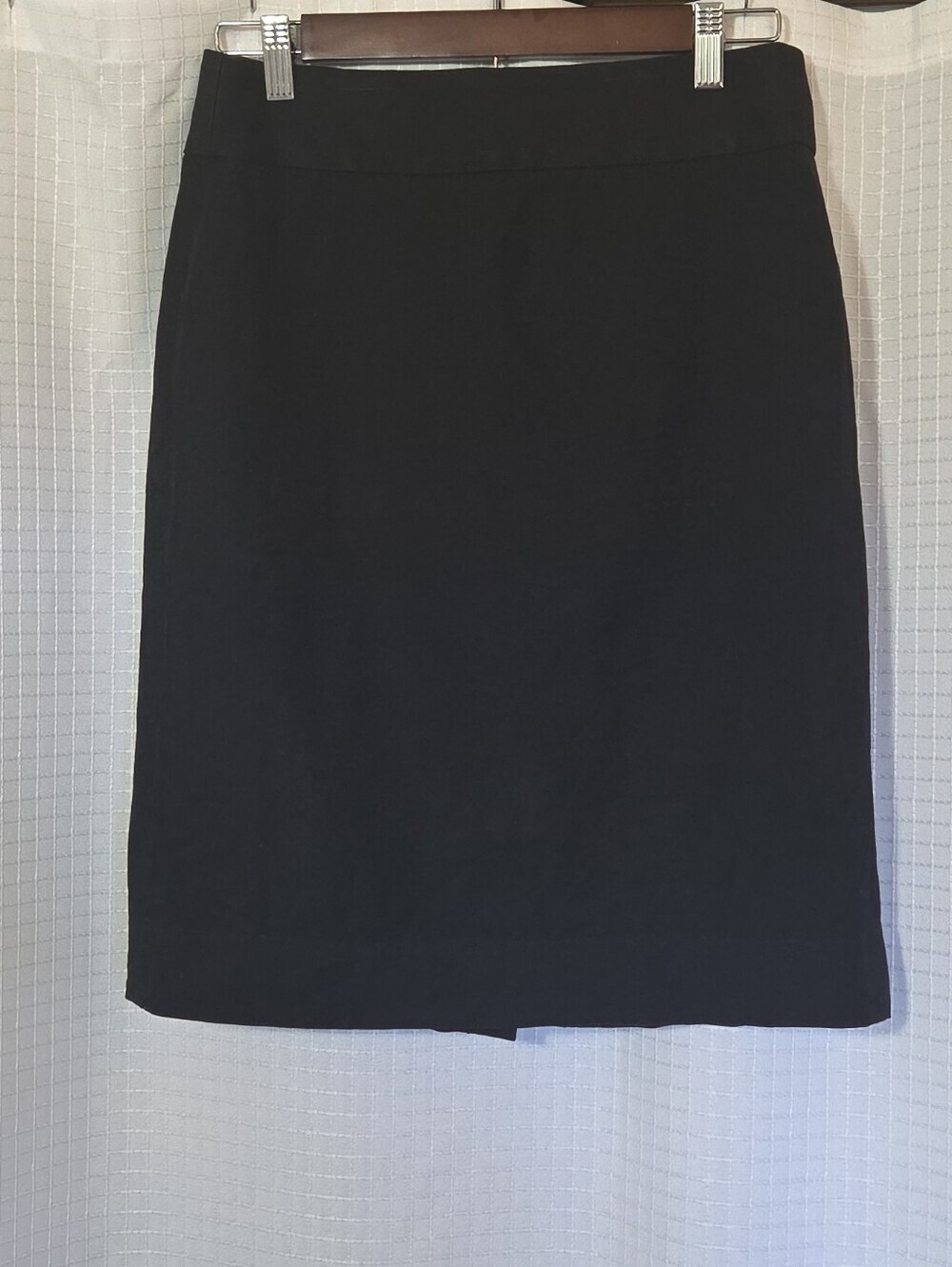 Banana Republic Black Pencil Skirt Size 2 Cotton Blend Lined